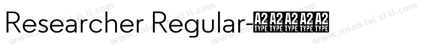 Researcher Regular字体转换